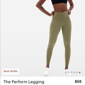 EVERLANE Perform Legging - Green